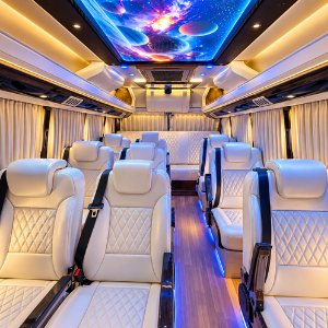 17 Seater Tempo Traveller Rental in Chennai – interior seating