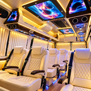 17 Seater Tempo Traveller Rental in Chennai – interior seating