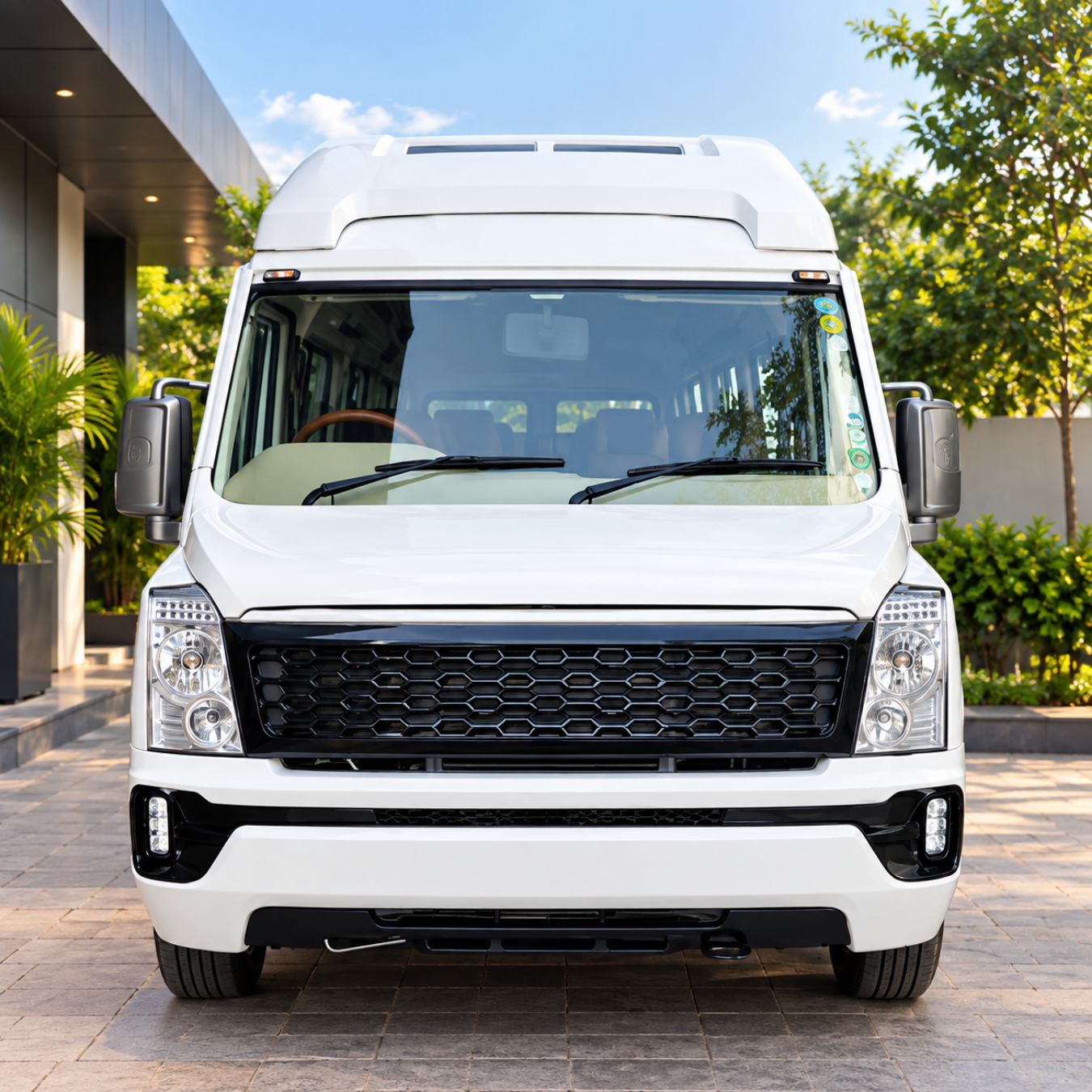 18 Seater Tempo Traveller Rental in Chennai – exterior view