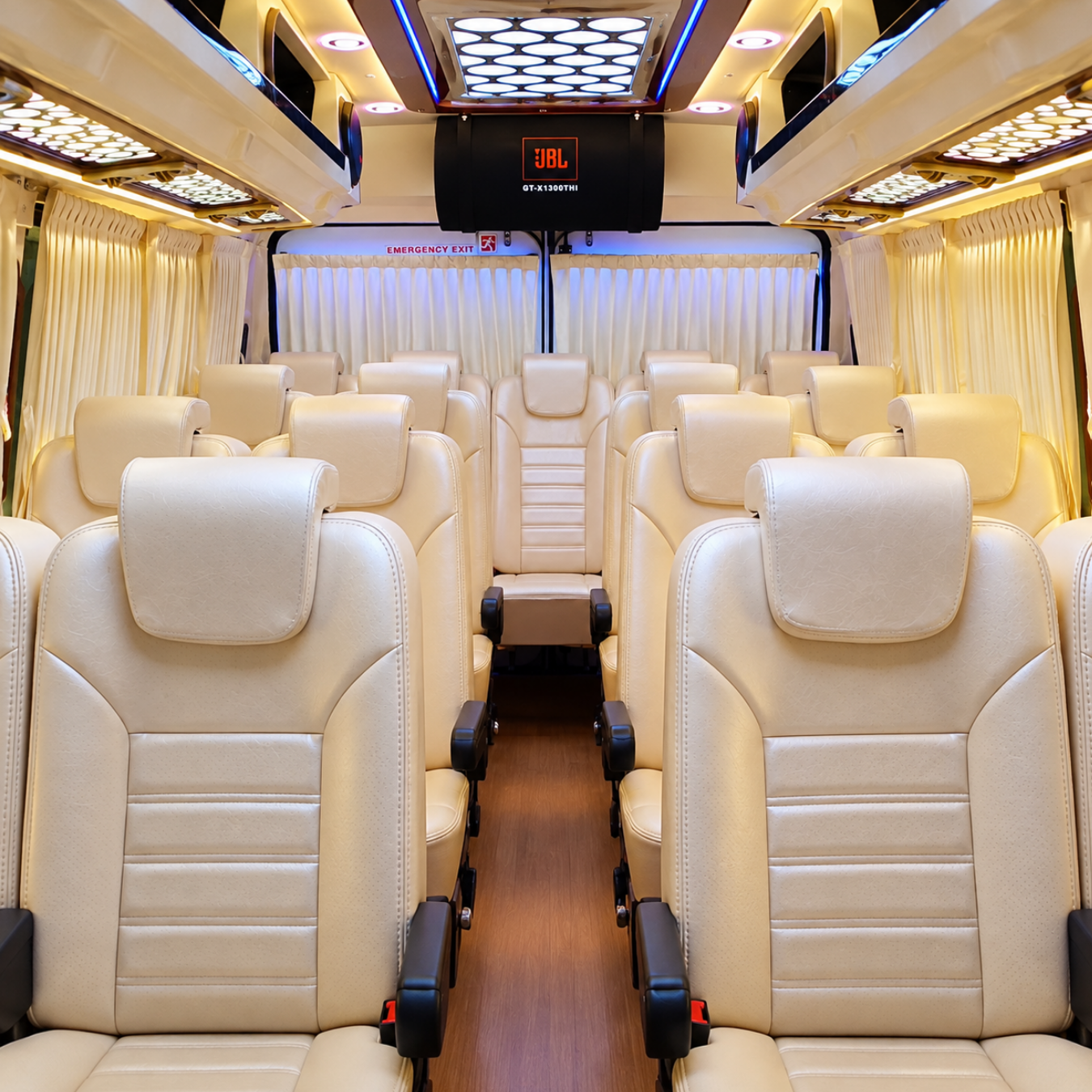 18 Seater Tempo Traveller Rental in Chennai – interior seating