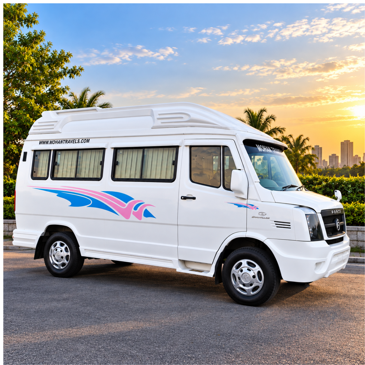 20 Seater Tempo Traveller Rental in Chennai – exterior view