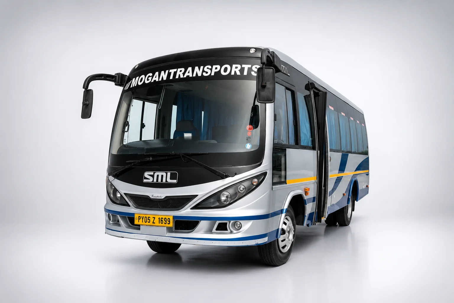 21 Seater Mini Bus Rental in Chennai – exterior view