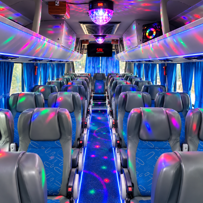 40 Seater Bus Rental in Chennai – interior seating