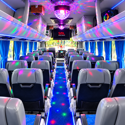 40 Seater Bus Rental in Chennai – interior seating