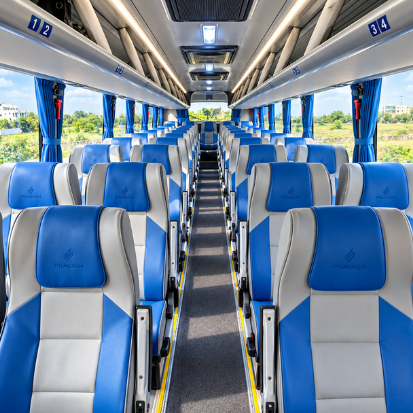 45 Seater Bus Rental in Chennai – interior seating