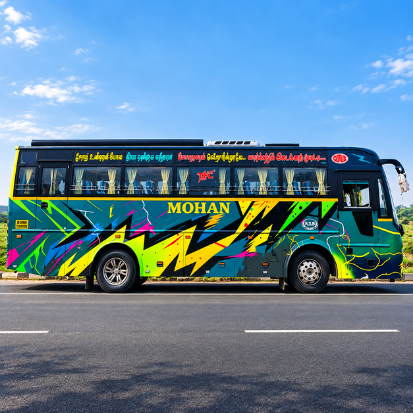 50 Seater Bus Rental in Chennai – exterior view