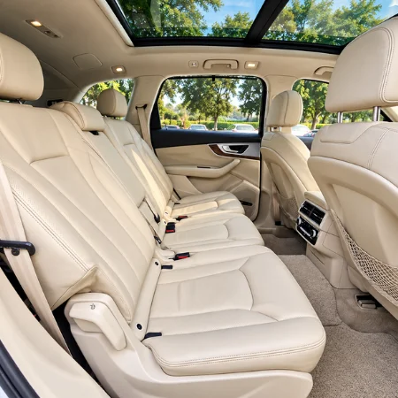 Audi Rental in Chennai – interior seating