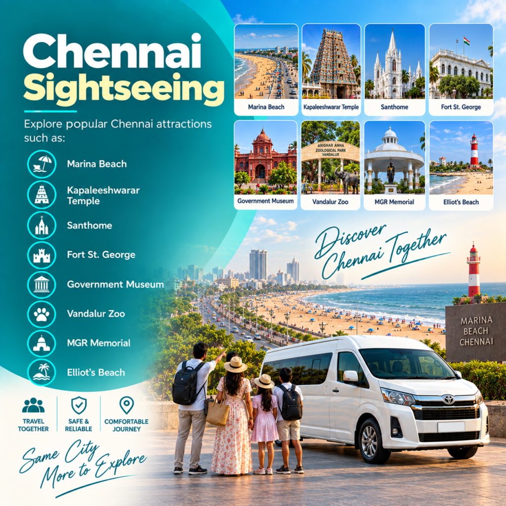 Chennai sightseeing van rental