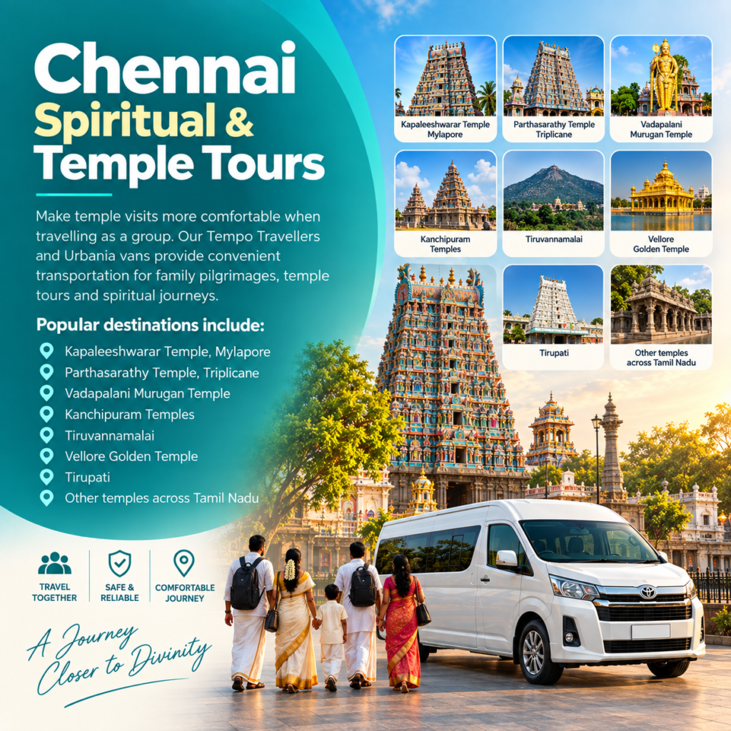 Chennai spiritual and temple tours by van