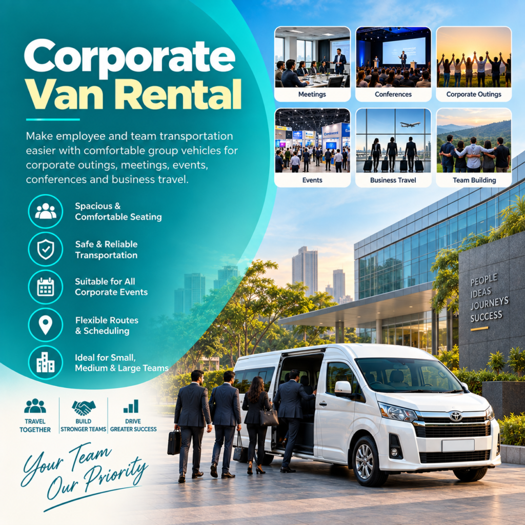 Corporate van rental in Chennai