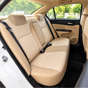 Honda Amaze Rental in Chennai – interior seating