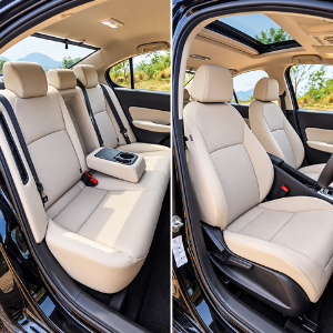 Honda City Rental in Chennai – interior seating
