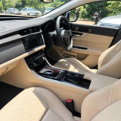 Jaguar XF Rental in Chennai – dashboard and cockpit