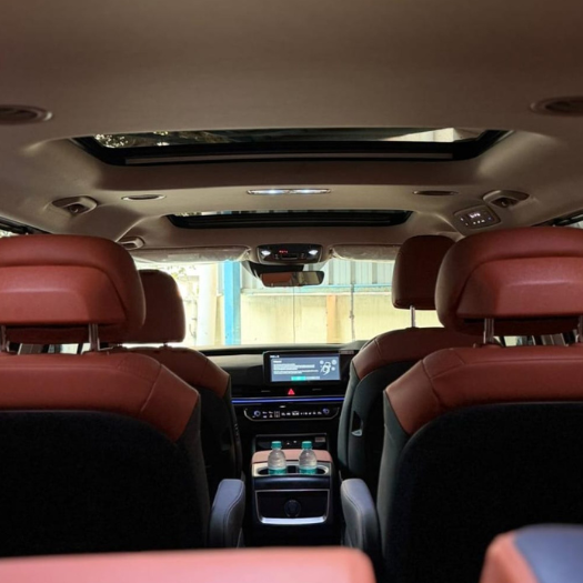 Kia Carnival Rental in Chennai – interior seating