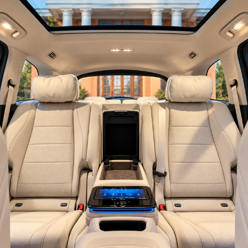 Mercedes-Benz GLS 450d Rental in Chennai – interior seating