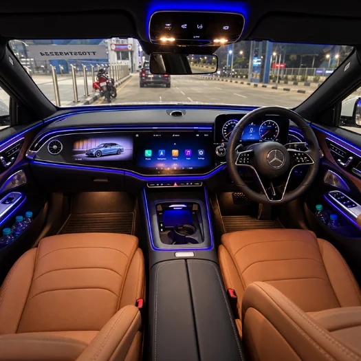 Mercedes-Benz Rental in Chennai – dashboard and cockpit
