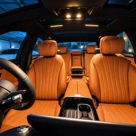 Mercedes-Benz Rental in Chennai – interior seating
