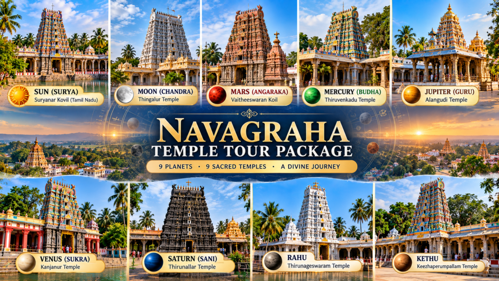 Navagraha temple tour package from Chennai