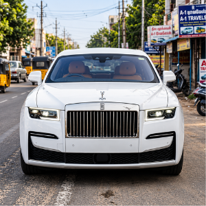 Rolls-Royce Ghost Rental in Chennai – exterior view