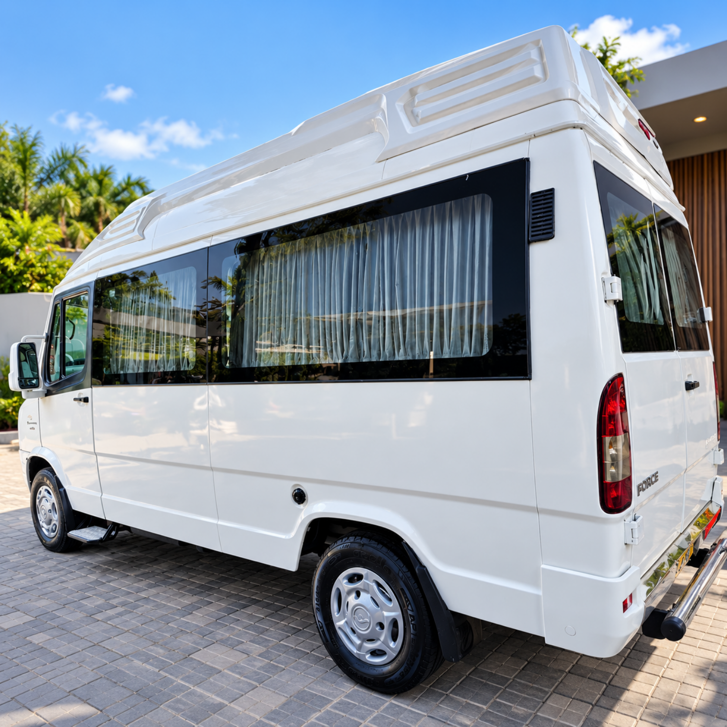 Tempo Traveller Rental in Chennai – exterior view