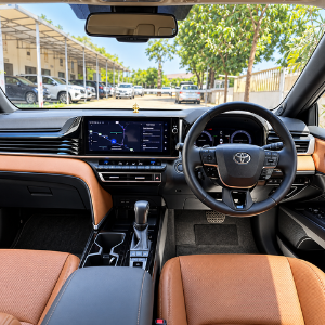 Toyota Camry Rental in Chennai – dashboard and cockpit