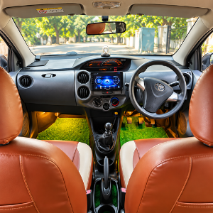 Toyota Etios Rental in Chennai – dashboard and cockpit