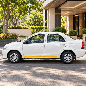 Toyota Etios Rental in Chennai – exterior view