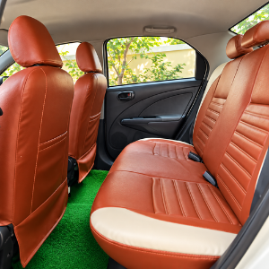 Toyota Etios Rental in Chennai – interior seating
