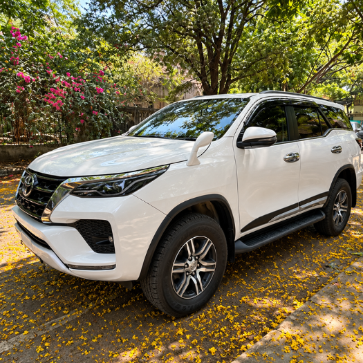 Toyota Fortuner Rental in Chennai – exterior view