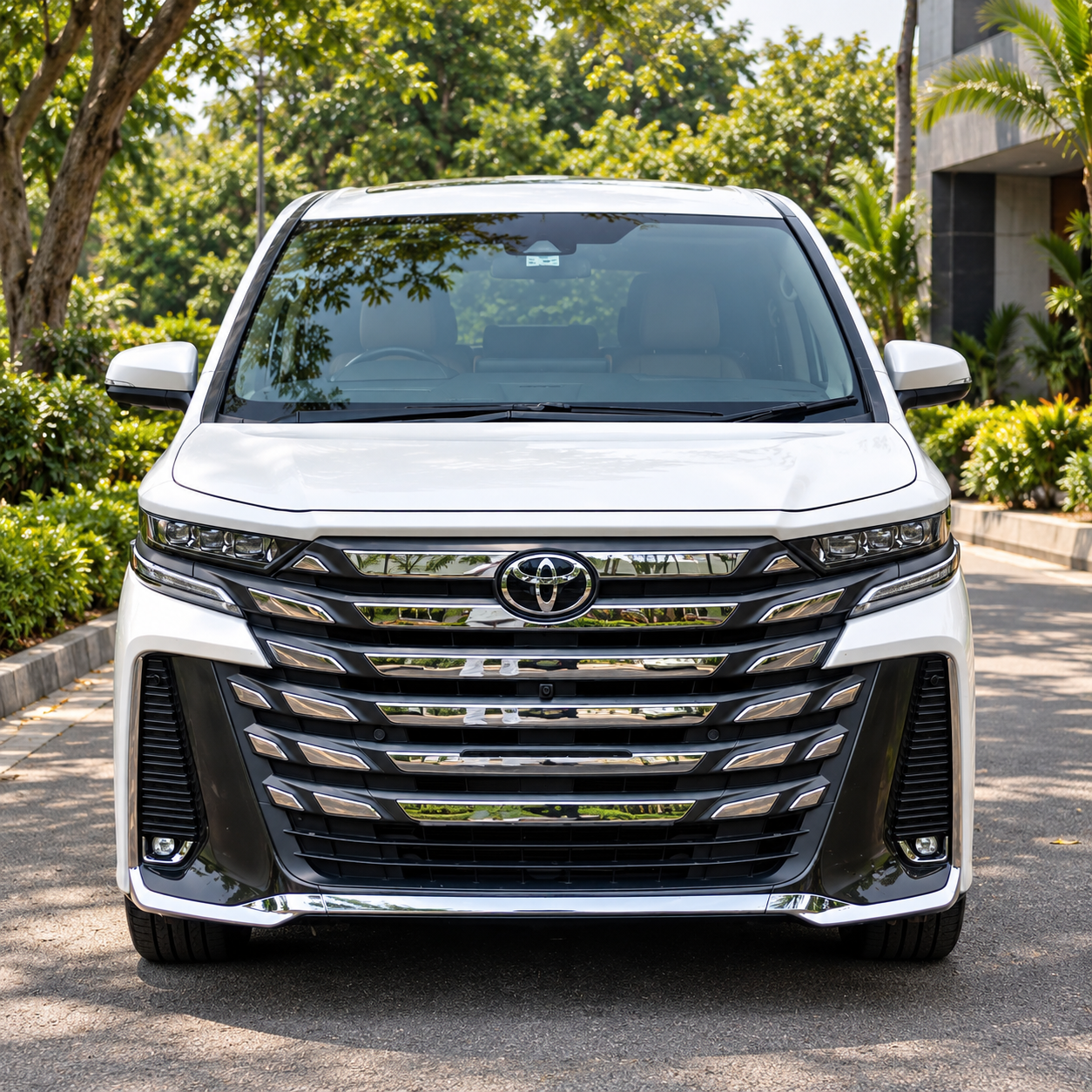 Toyota Vellfire Rental in Chennai – exterior view