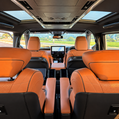 Toyota Vellfire Rental in Chennai – interior seating