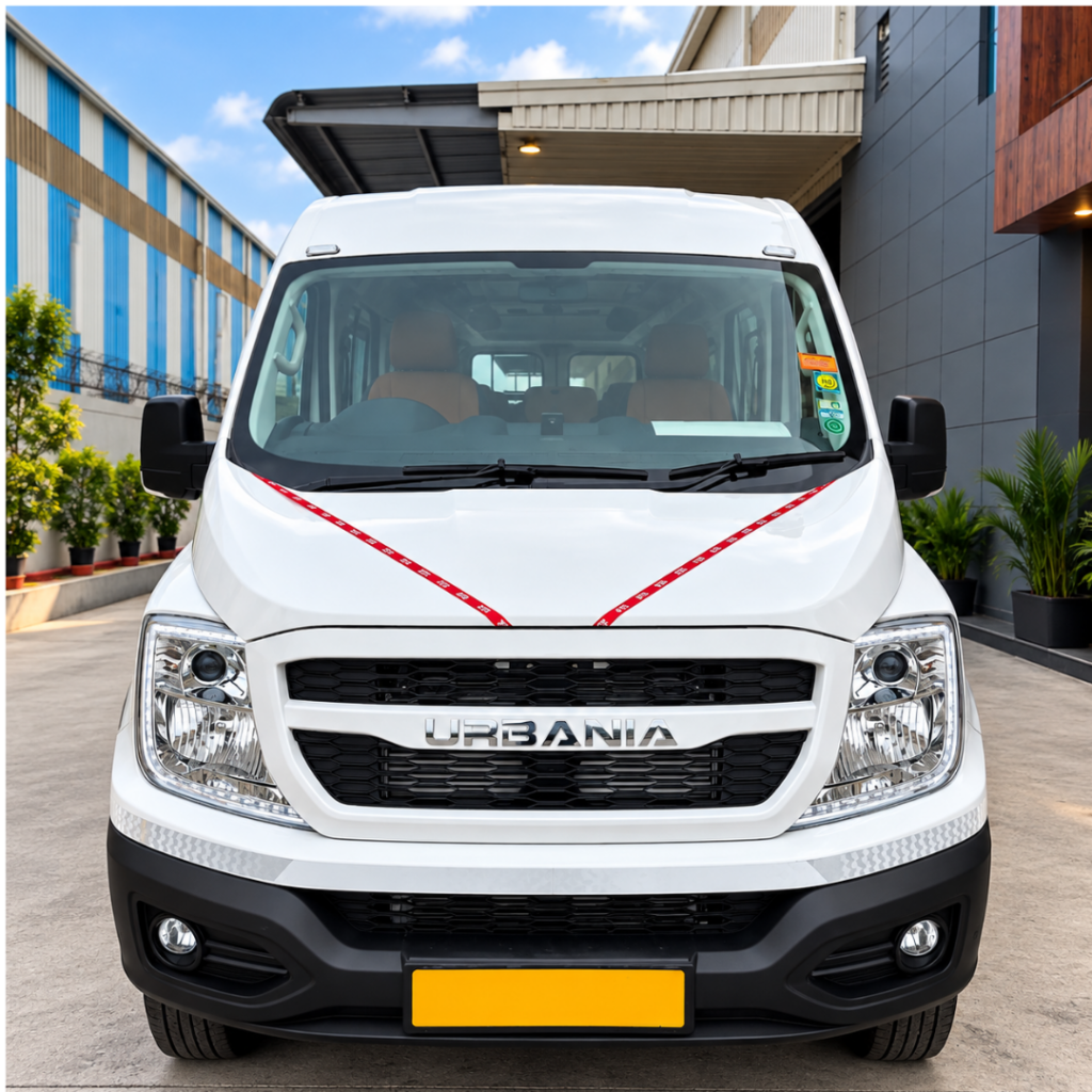 Urbania Van Rental in Chennai – exterior view