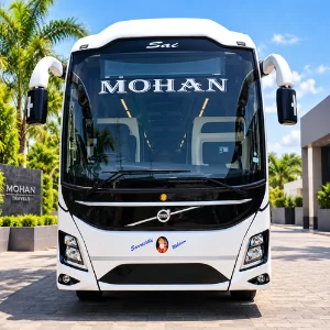 Volvo Bus Rental in Chennai – exterior view