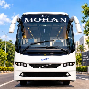 Volvo Bus Rental in Chennai – exterior view