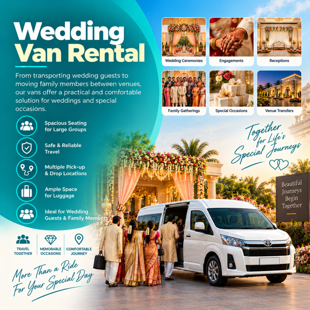Wedding van rental in Chennai